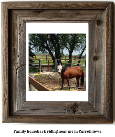 family horseback riding near me in Carroll, Iowa